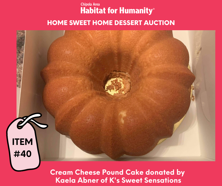 Home Sweet Home Dessert Auction Items