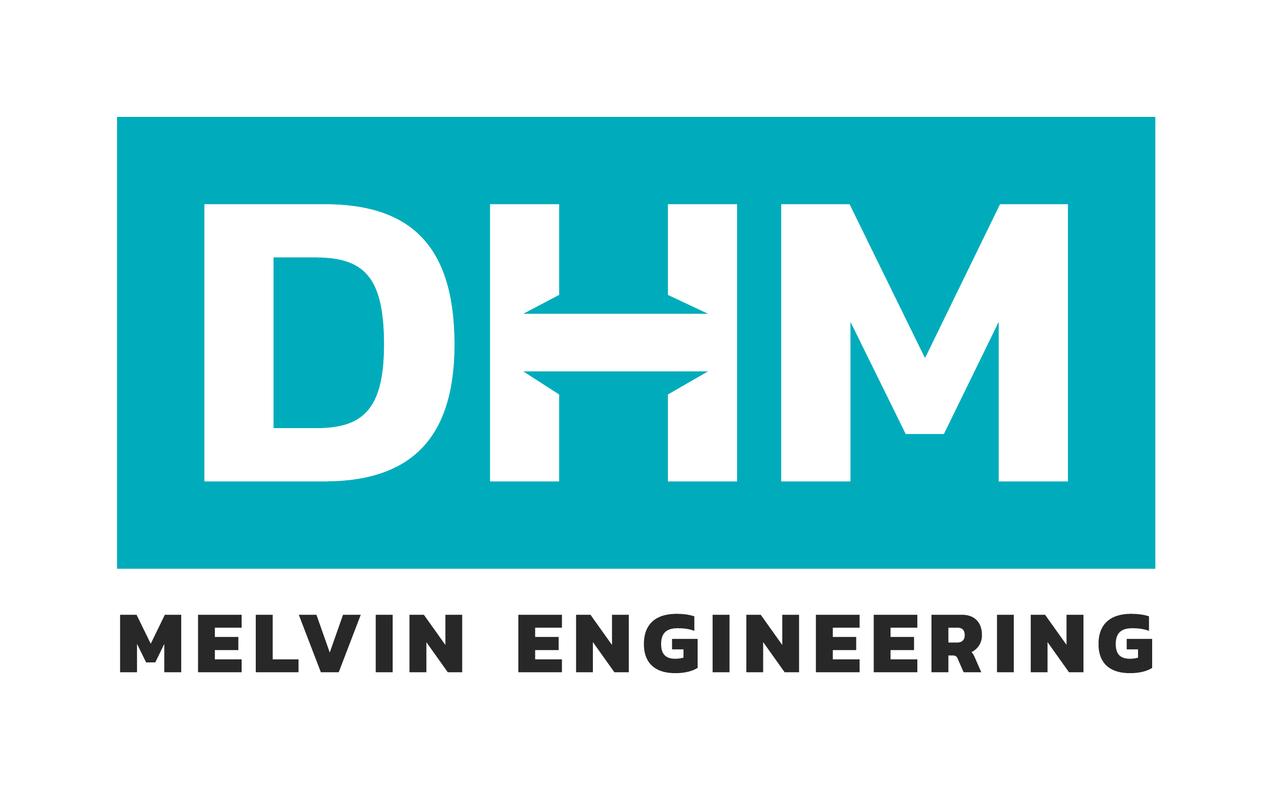 Text reading DHM Melvin Engineering